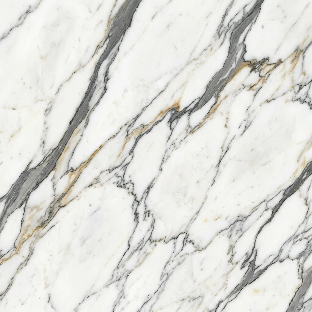 Marble benchtop protected against etching after stone shield film application